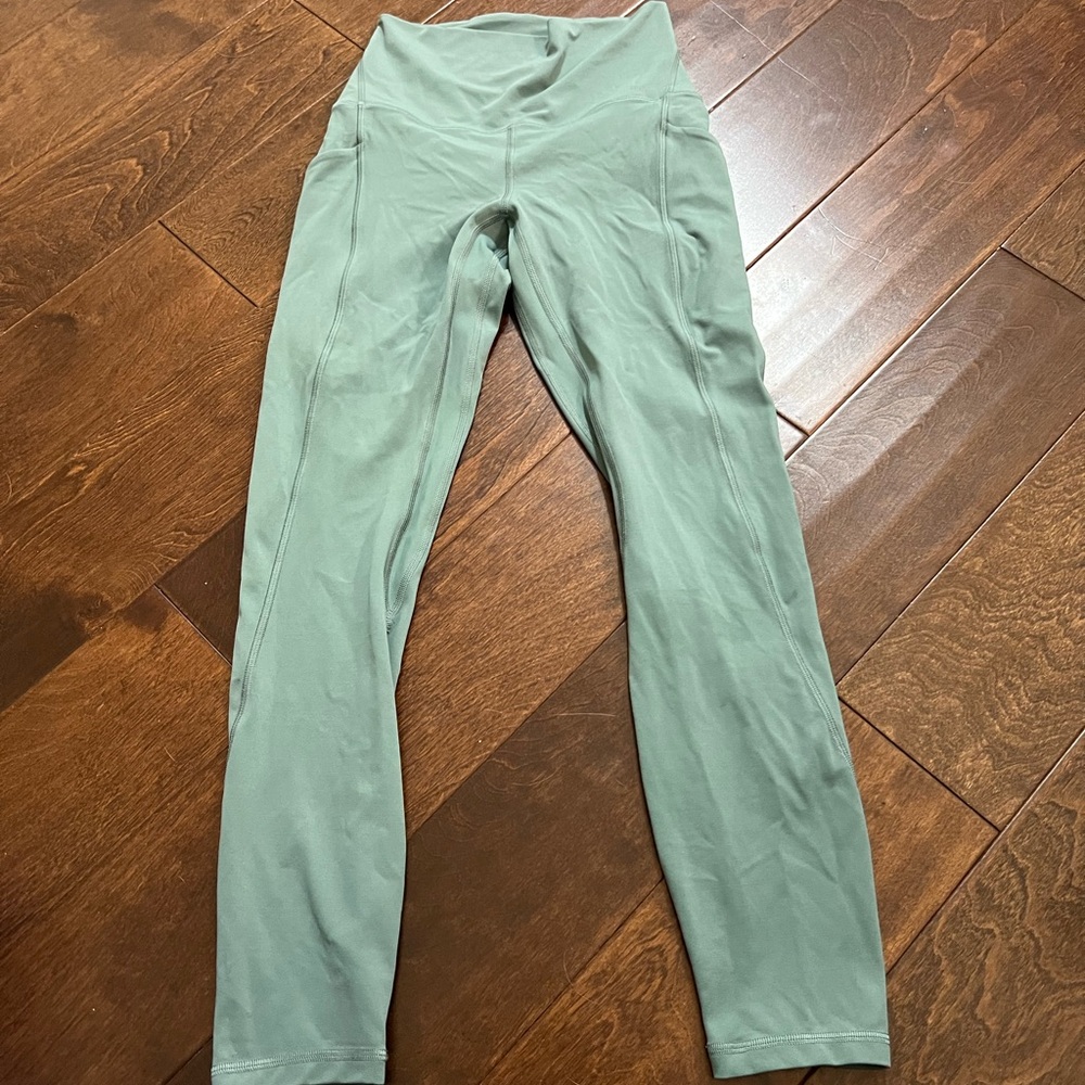Lululemon align high rise 25” with pockets tidewater teal size 4
